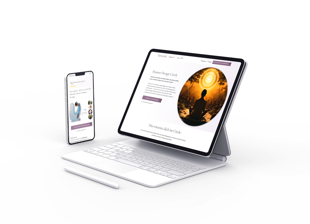 Tablet Pro And Phone Responsive Website Mockup